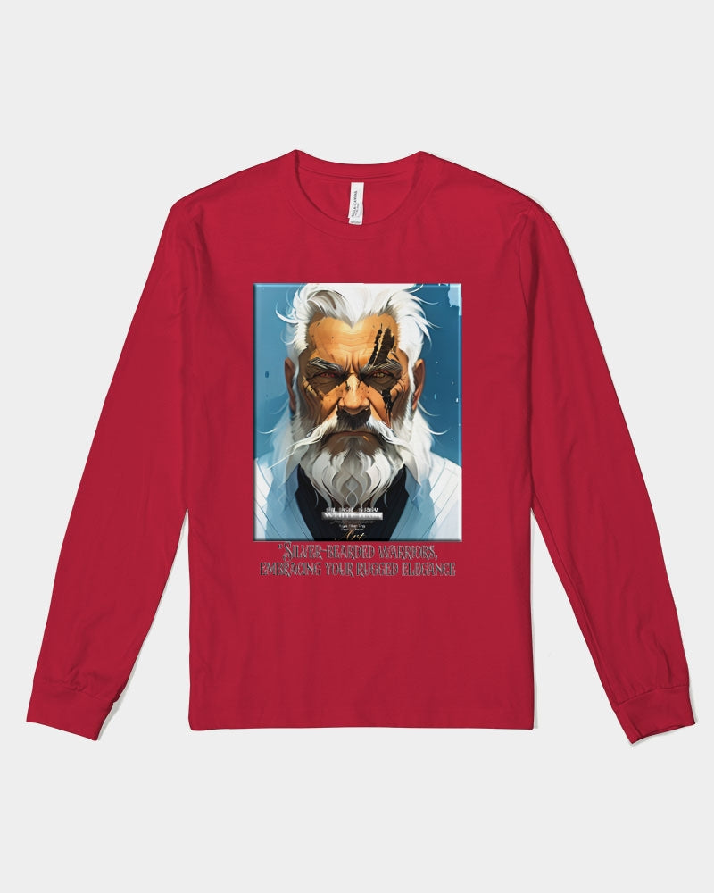 Silver bearded warrior Unisex Jersey Long Sleeve Tee | Bella + Canvas