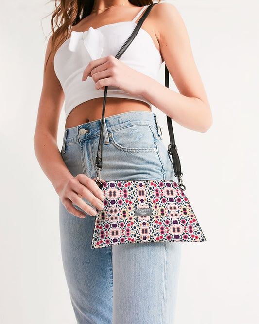 Abstract flower pattern Wristlet