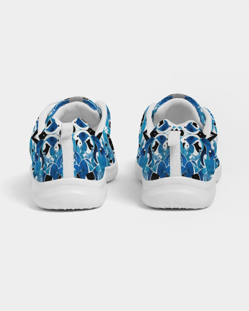 Blue Abstract pattern design Men's Athletic Shoe