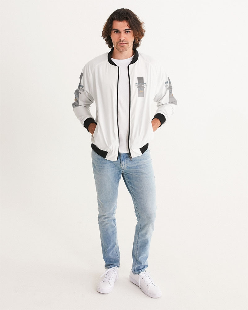 Silver bearded warrior Men's Bomber Jacket