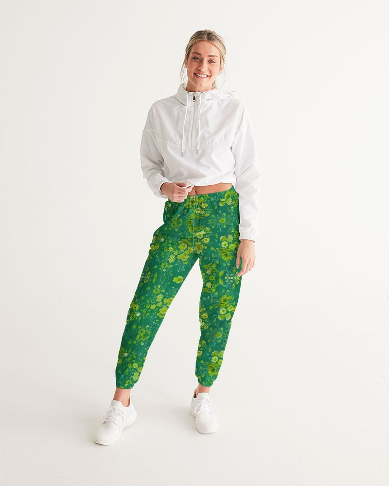 Green lush Repeat pattern Women's Track Pants