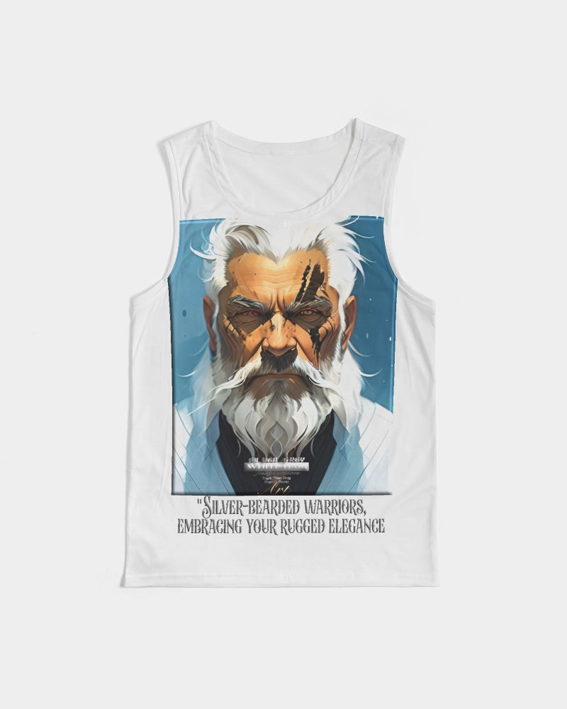 Silver bearded warrior Men's Sports Tank