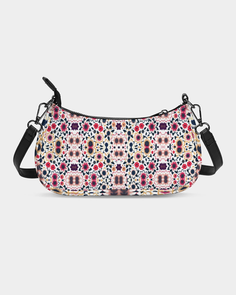 Abstract flower pattern Petite Canvas Pouch