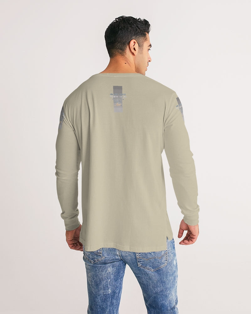 Black gentleman Silverfox Men's Long Sleeve Tee