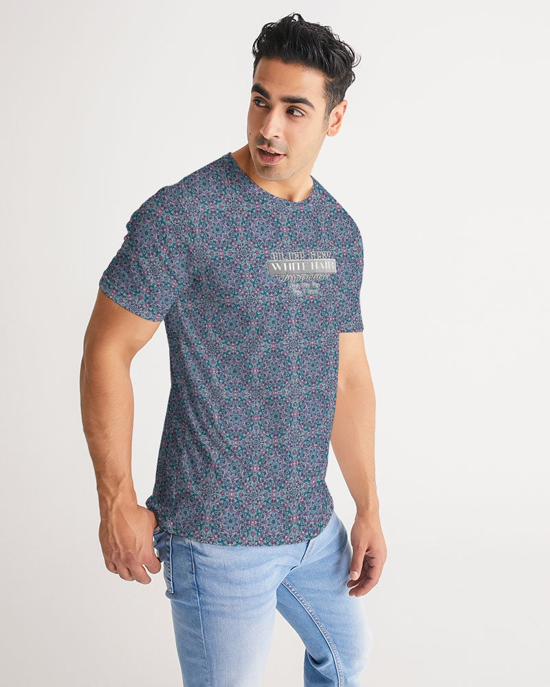 Beautiful mosaic blue pattern Men's Tee