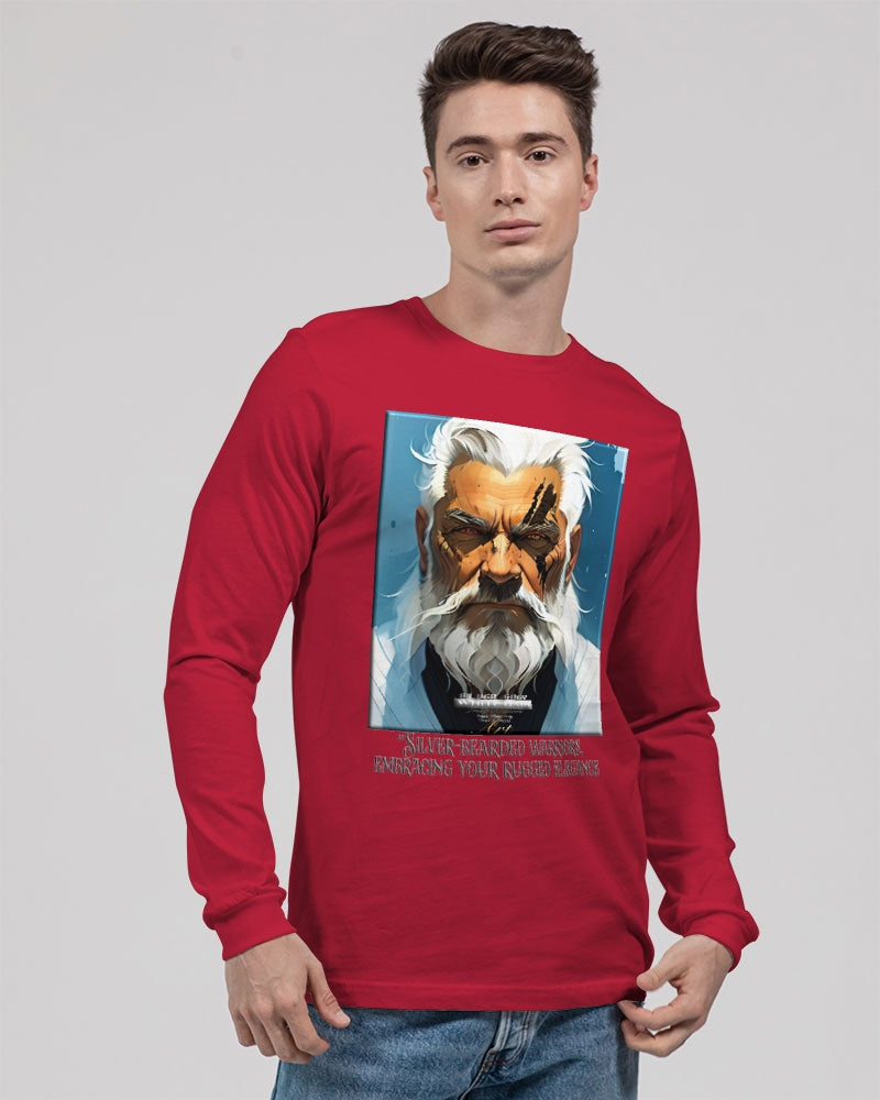 Silver bearded warrior Unisex Jersey Long Sleeve Tee | Bella + Canvas