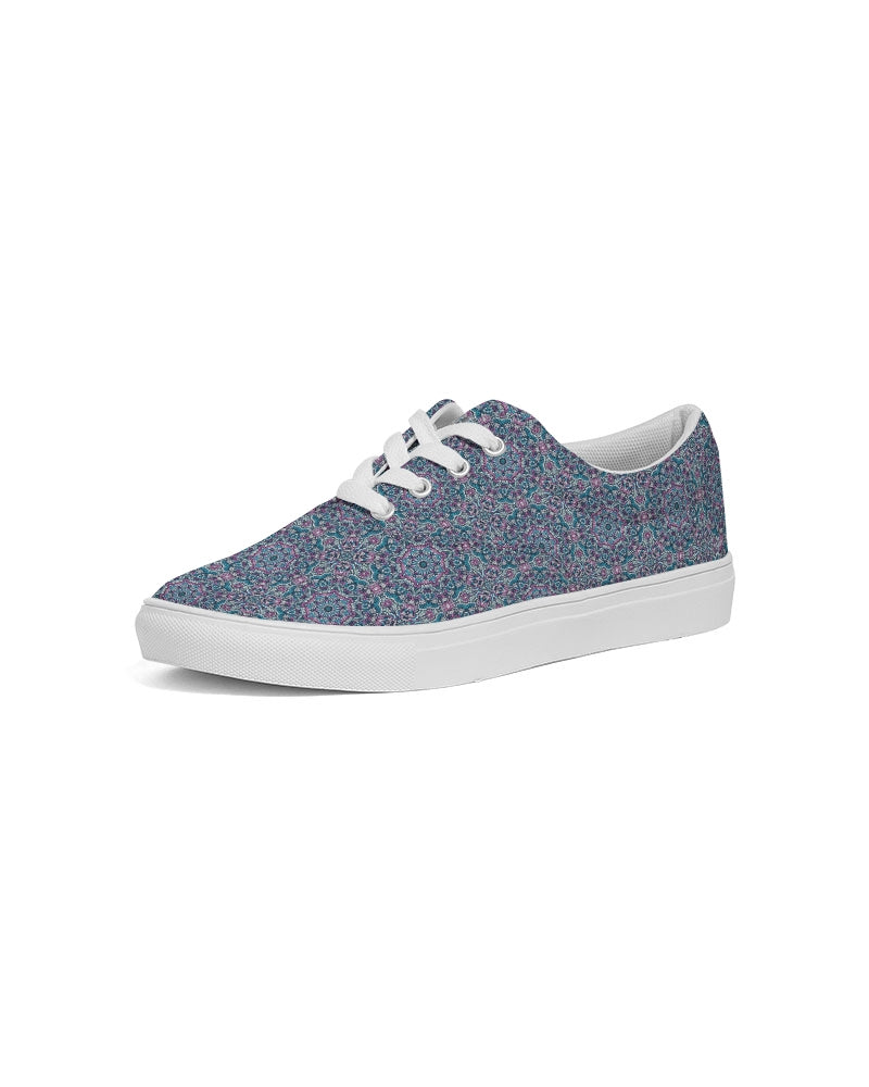 Trainers. blue mosaic Men's Lace Up Canvas Shoe