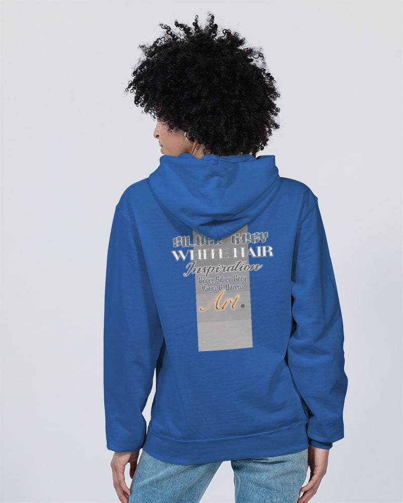 Asian sister with silver grey hair Unisex Hoodie | Champion