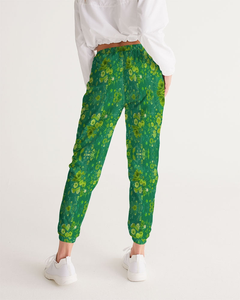 Green lush Repeat pattern Women's Track Pants