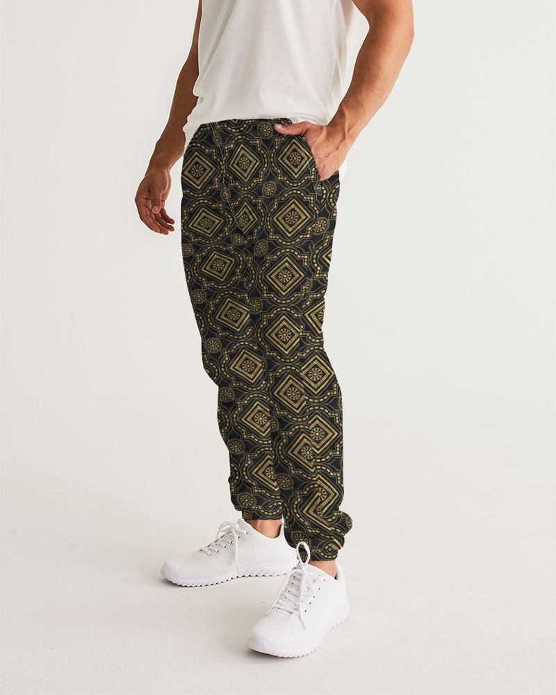 Brown Diamond pattern Men's Track Pants