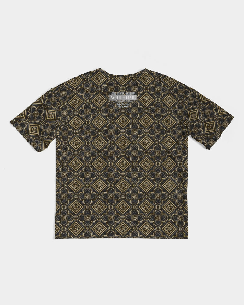 Brown Diamond pattern Men's Premium Heavyweight Tee