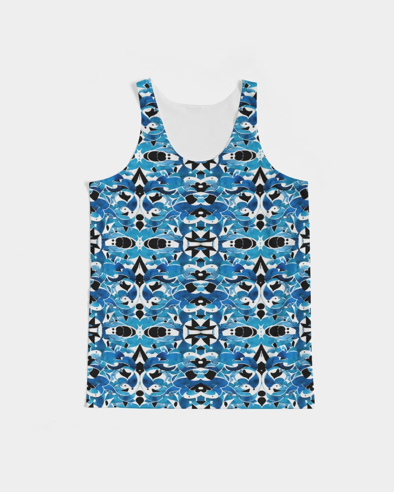 Blue Abstract pattern design Men's Tank