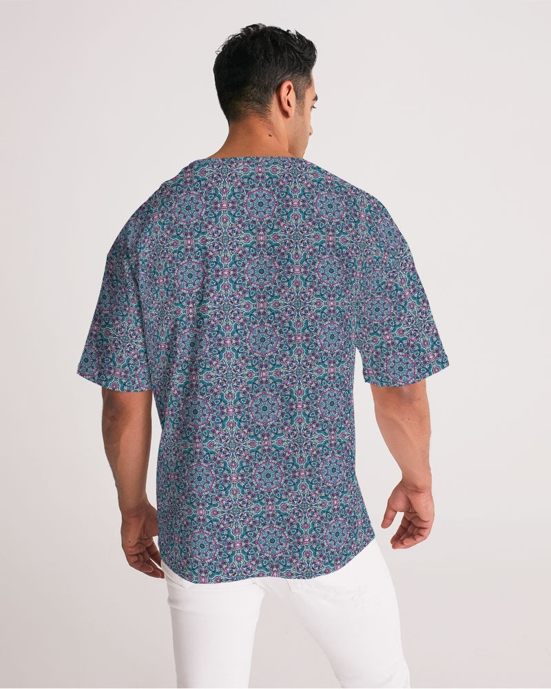 Beautiful mosaic blue pattern Men's Premium Heavyweight Tee