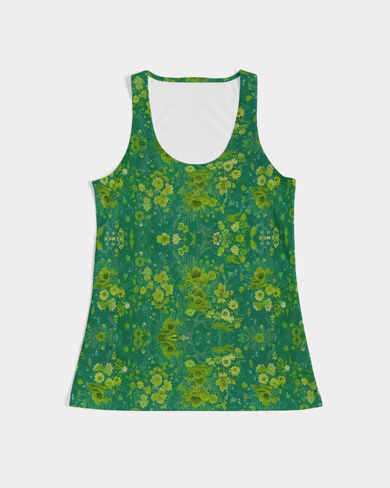 Green lush Repeat pattern Women's Tank