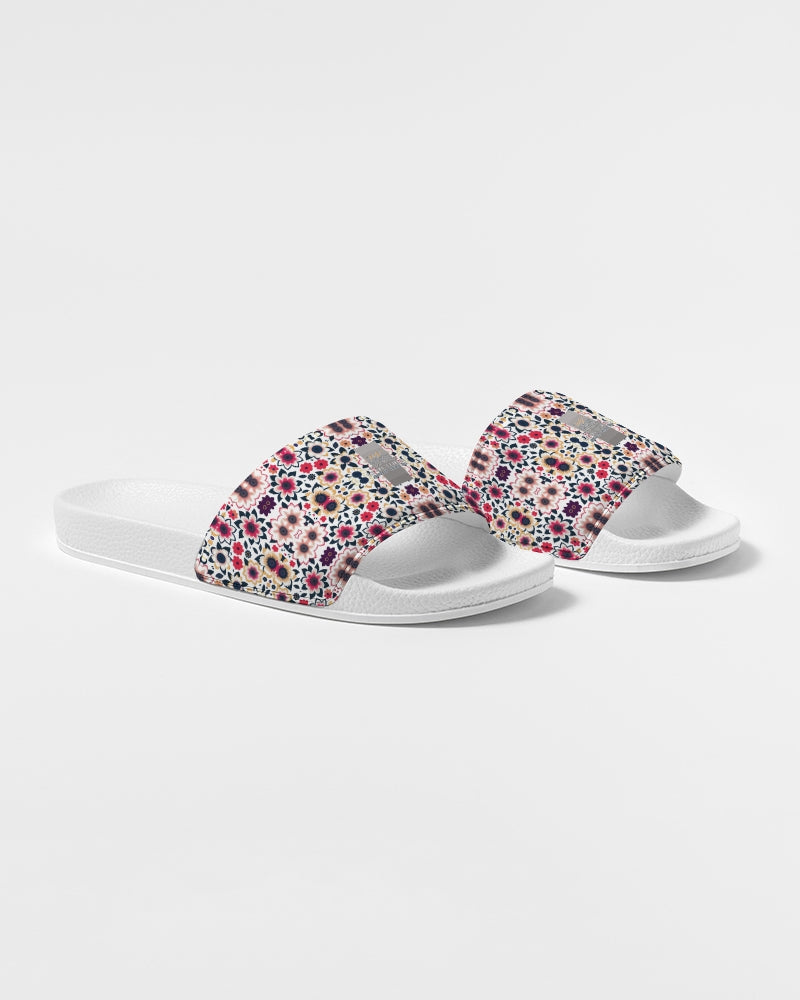 Abstract flower pattern Women's Slide Sandal