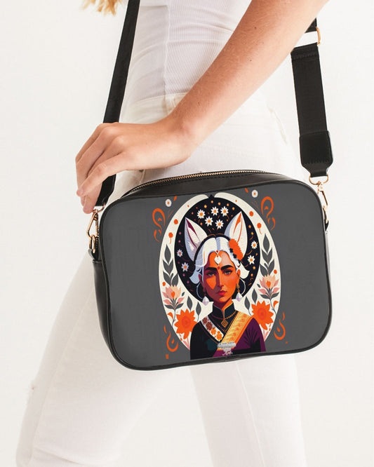 Indian Silver fox Crossbody Bag