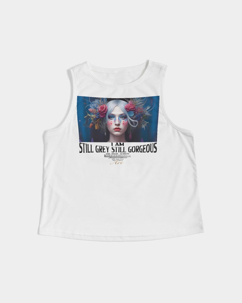 I am Still Grey Still Gorgeous Women's Cropped Tank