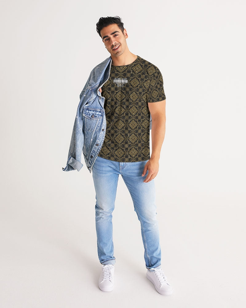 Brown Diamond pattern Men's Tee