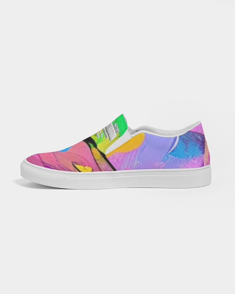 Abstract pattern for shoes Men's Slip-On Canvas Shoe