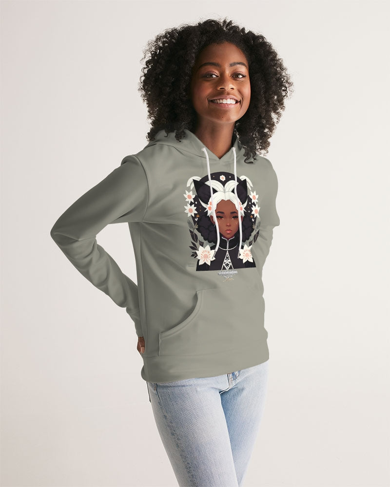 Nubian girl silver fox Women's Hoodie