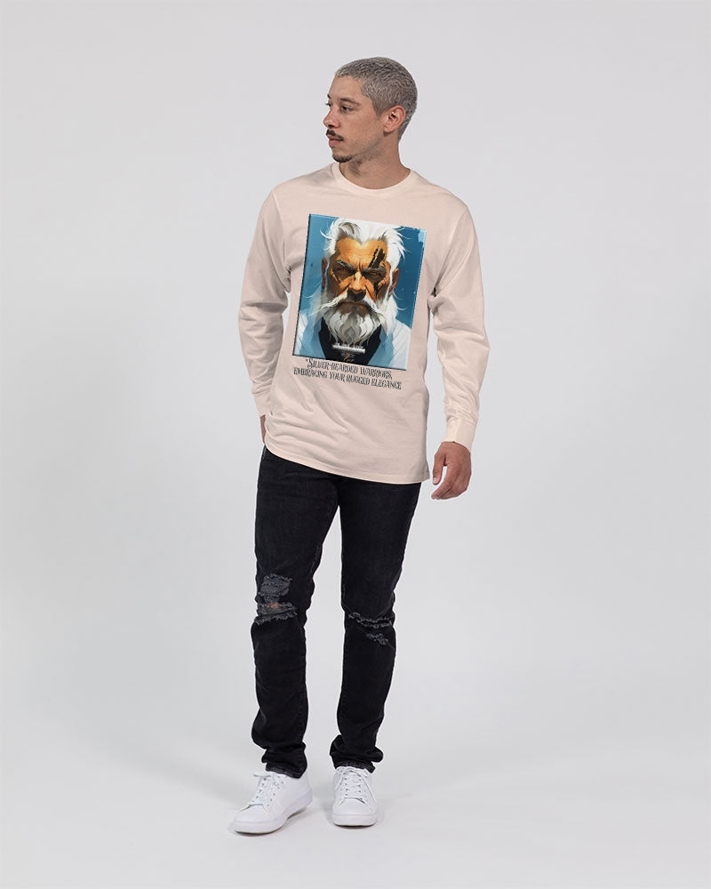 Silver bearded warrior Unisex Long Sleeve Tee | Lane Seven