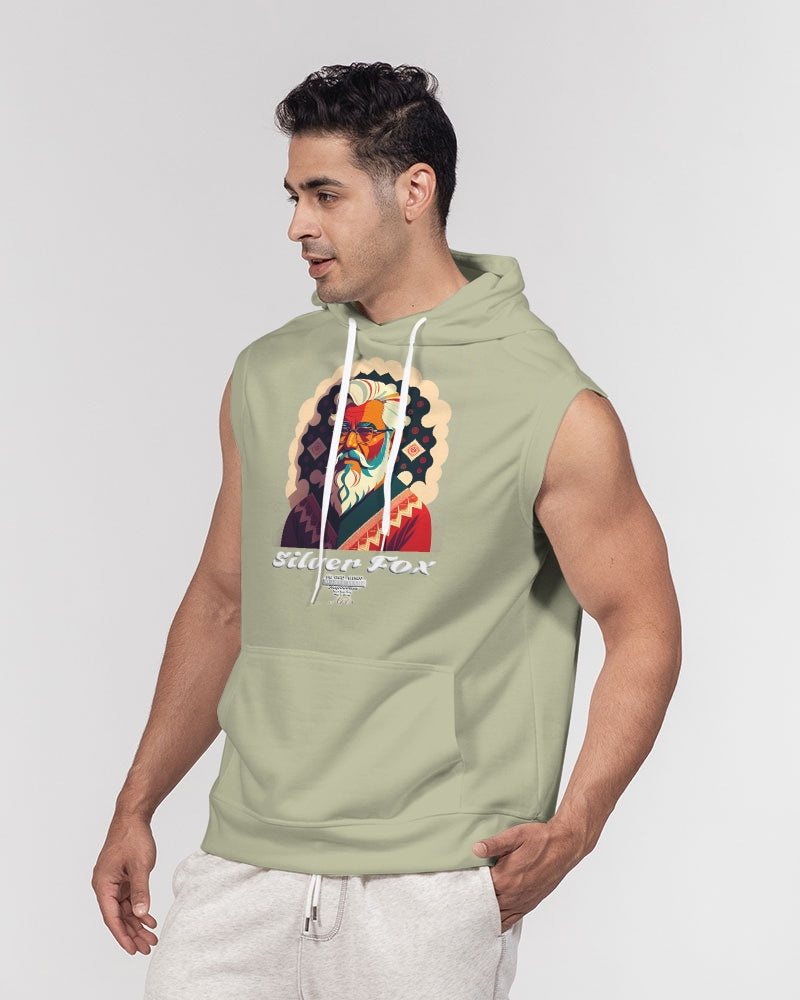 South Asian Silverfox Men's Premium Heavyweight Sleeveless Hoodie