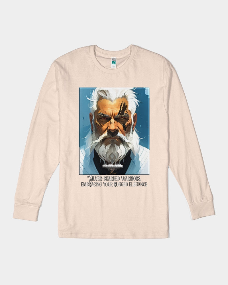 Silver bearded warrior Unisex Long Sleeve Tee | Lane Seven