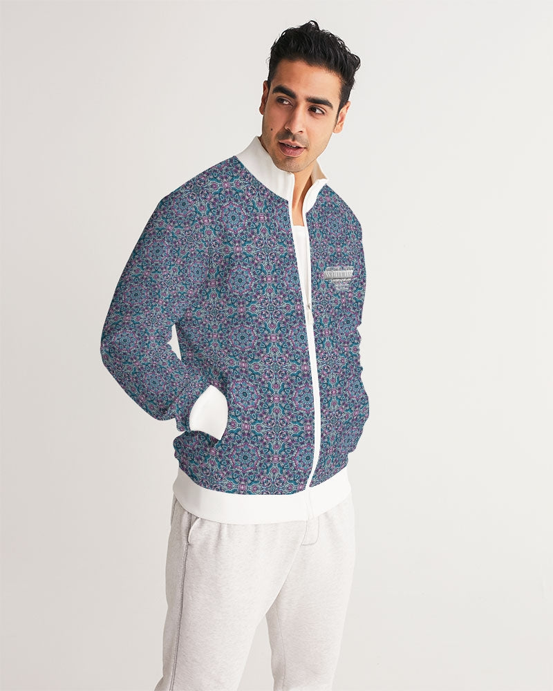 Blue Mosaic pattern design Men's Track Jacket