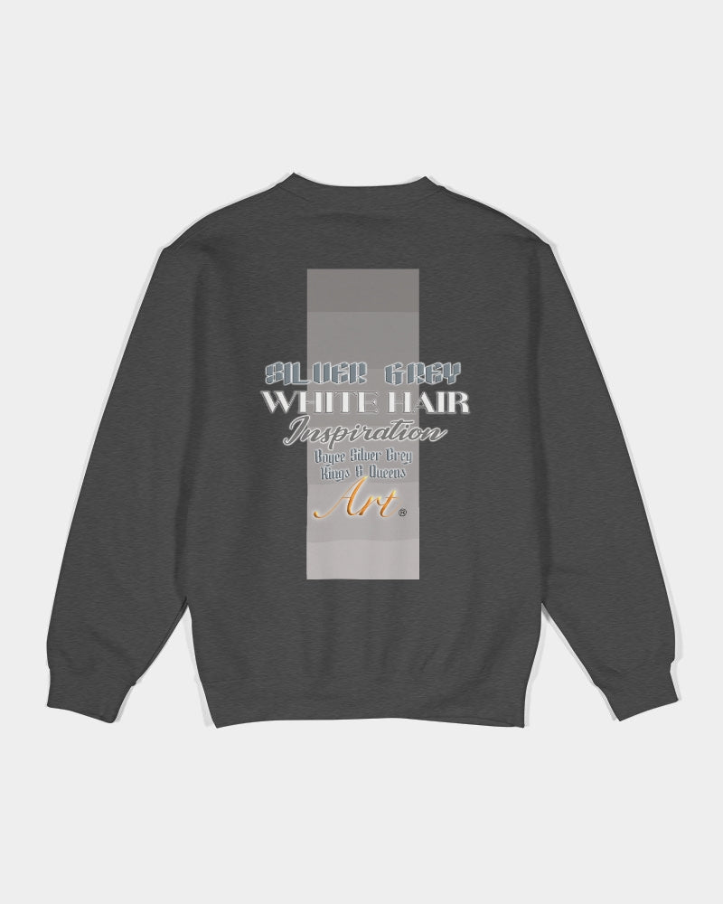 Asian sister with silver grey hair Unisex Premium Crewneck Sweatshirt | Lane Seven