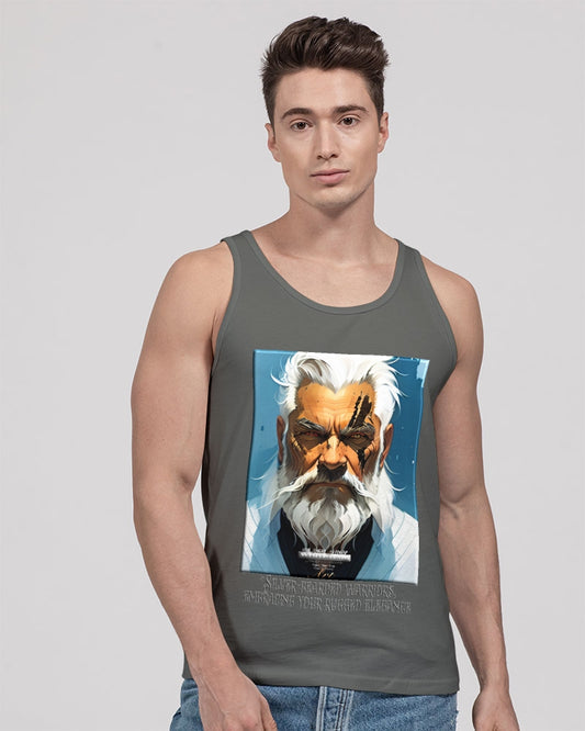 Silver bearded warrior Unisex Jersey Tank | Bella + Canvas