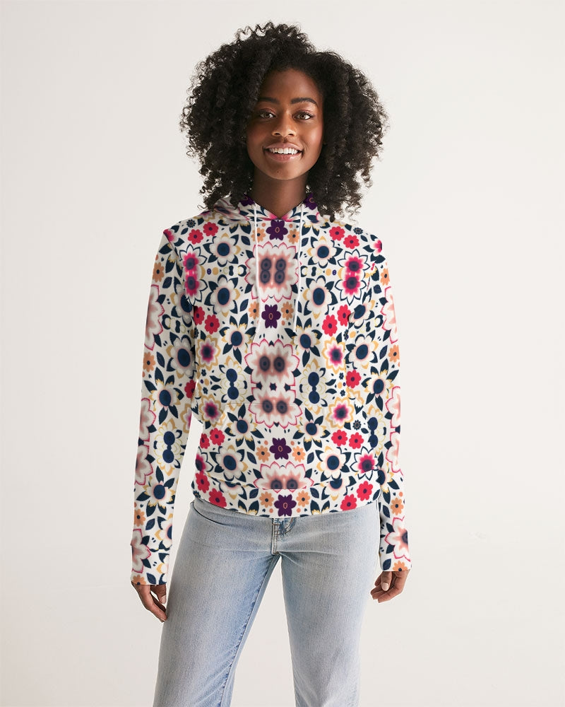 Abstract flower pattern Women's All-Over Print Hoodie