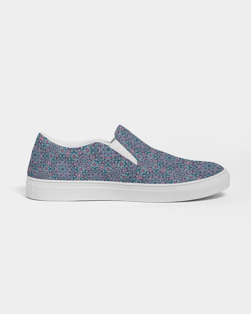 Trainers. blue mosaic Men's Slip-On Canvas Shoe