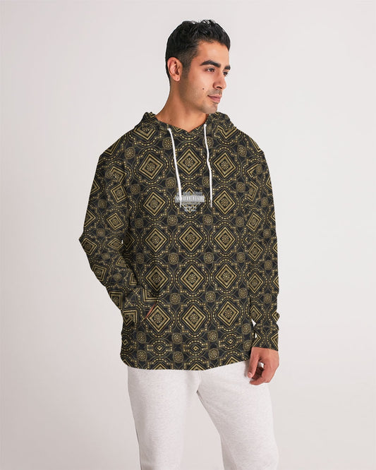 Brown Diamond pattern Men's Hoodie