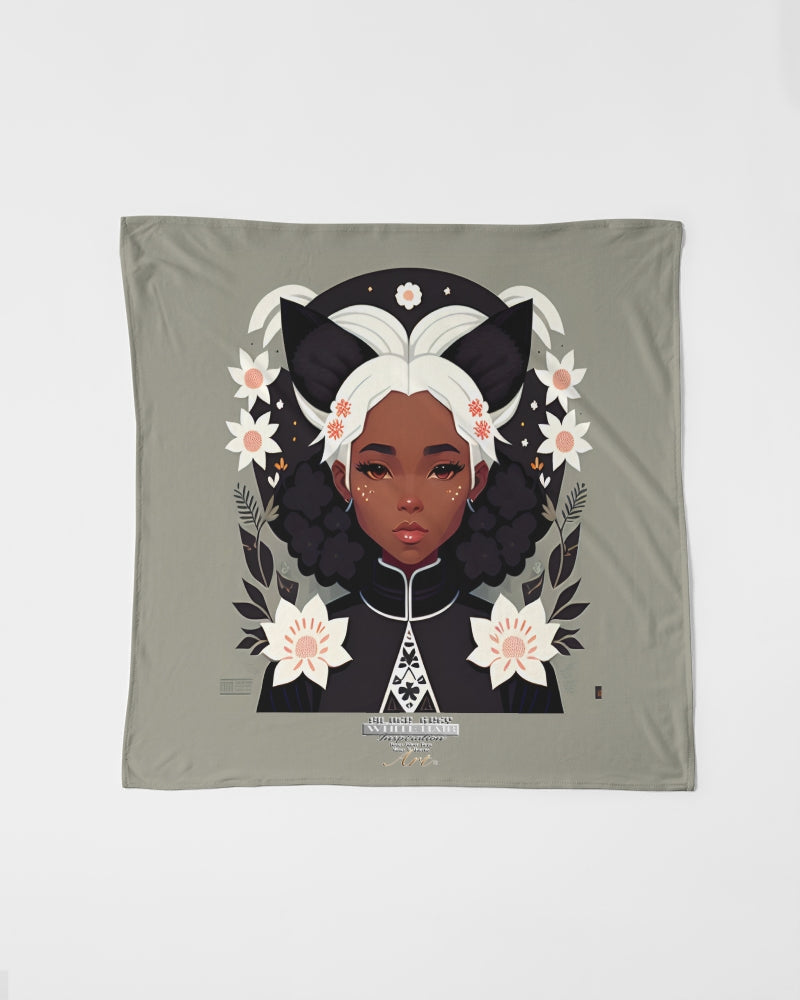 Nubian girl silver fox Bandana Set