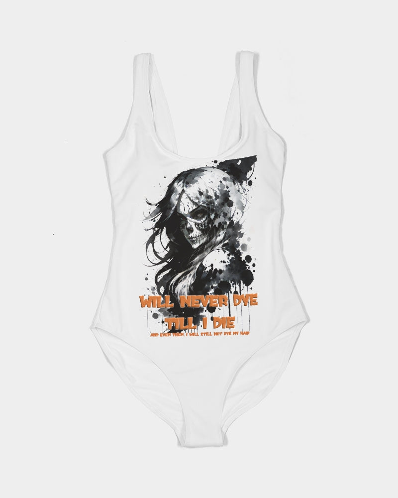 will not dye till i die Women's One-Piece Swimsuit