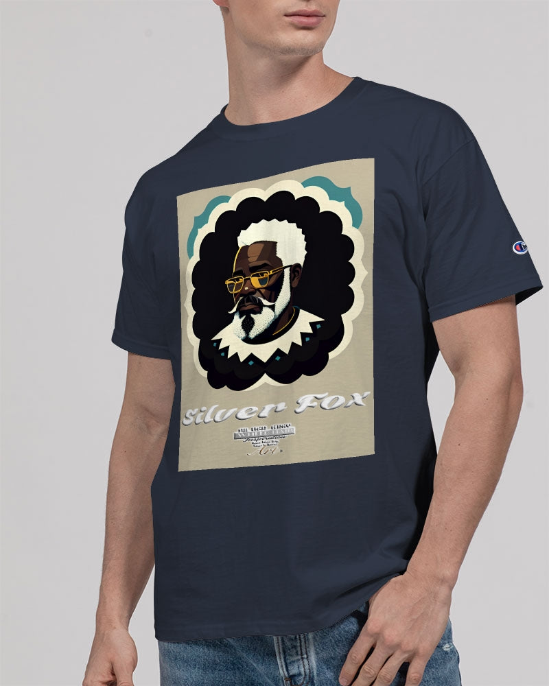 Black gentleman Silverfox Unisex Tee | Champion