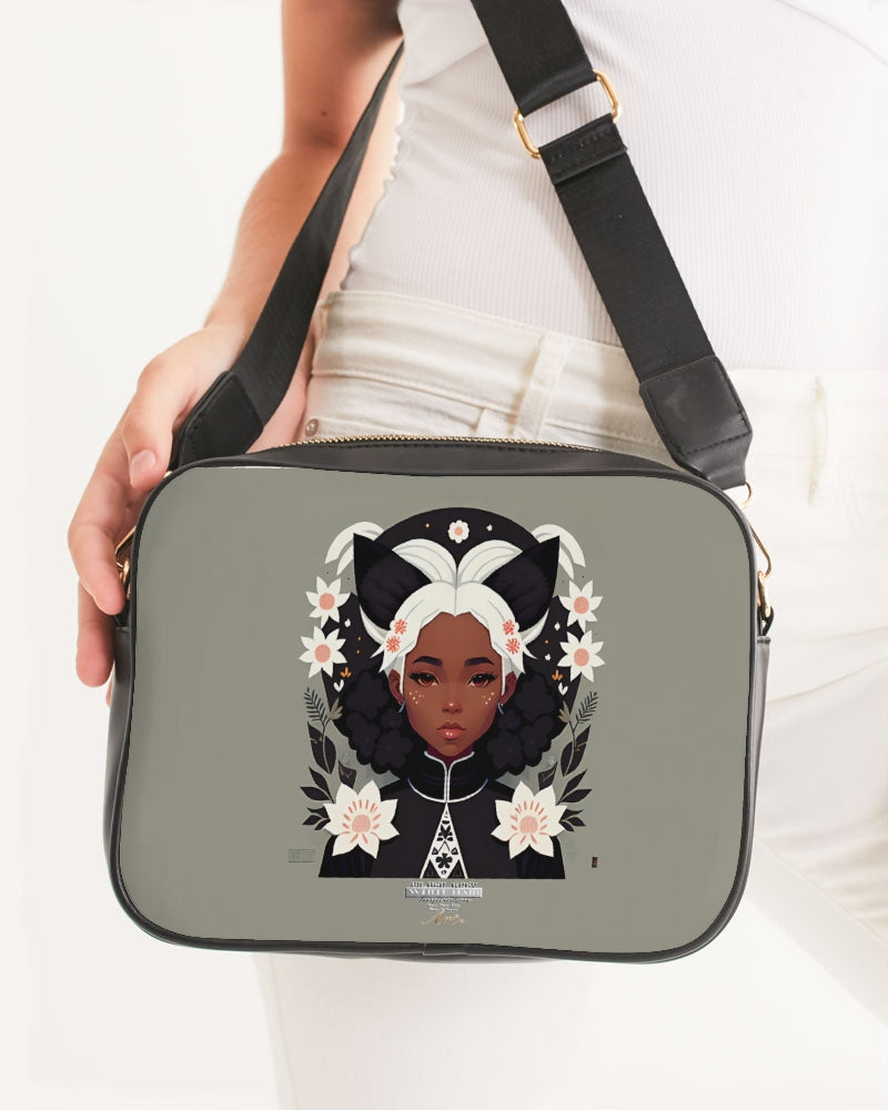 Nubian girl silver fox Crossbody Bag