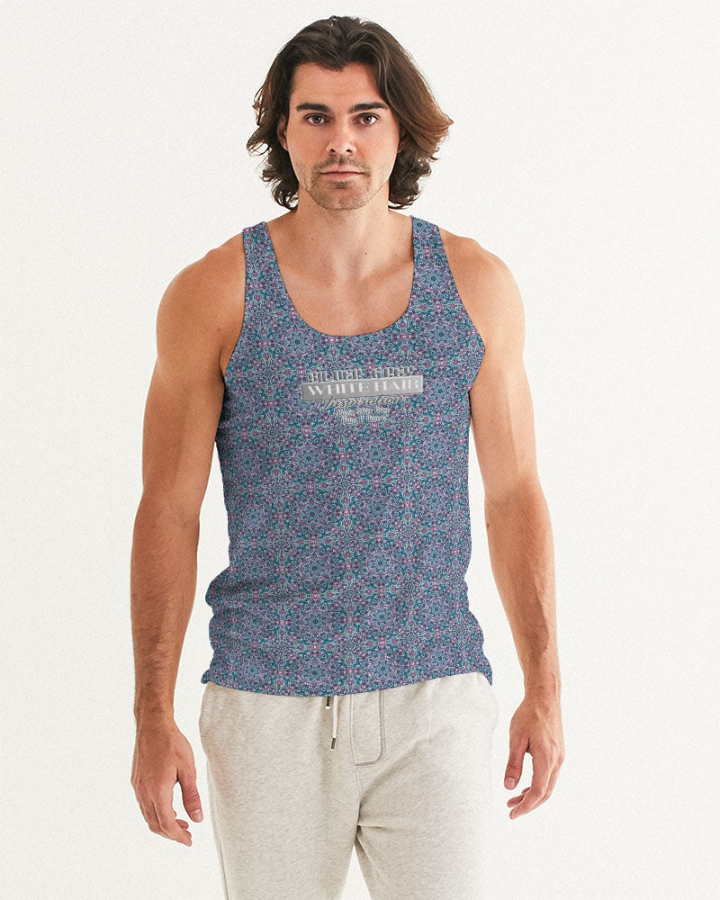 Beautiful mosaic blue pattern Men's Tank