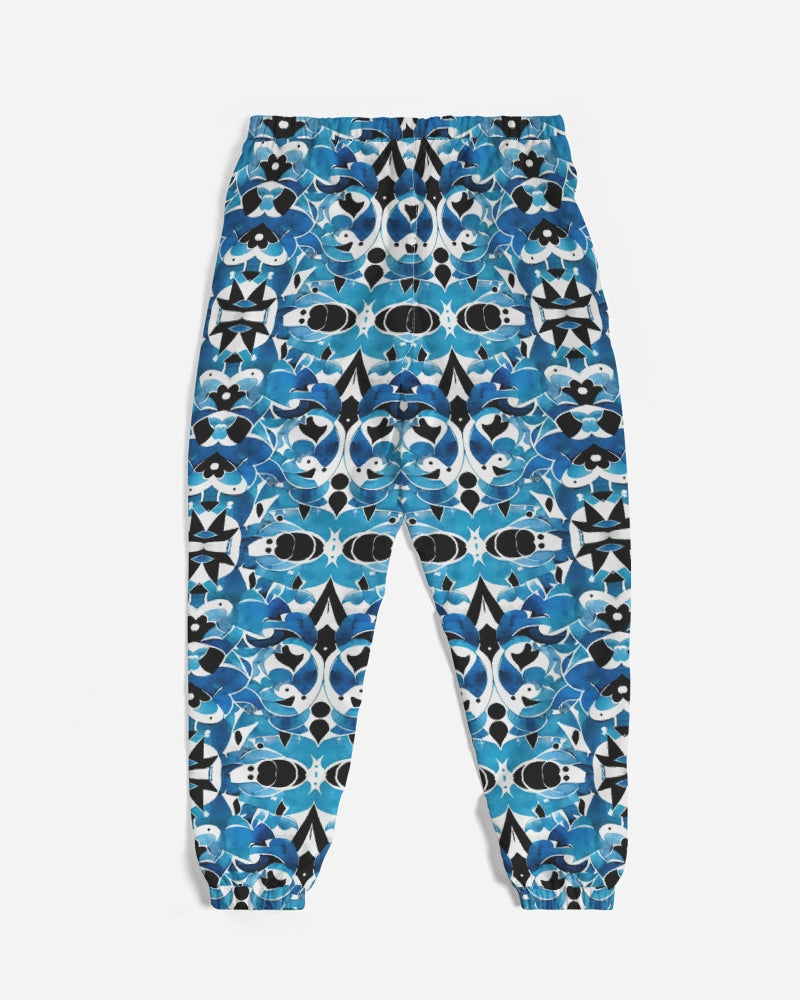 Blue Abstract pattern design Men's Track Pants