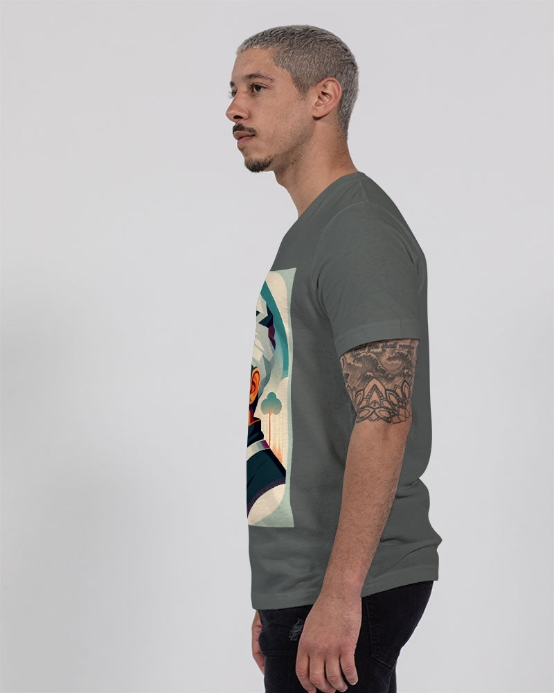 New silver grey Man style Unisex Jersey V-Neck Tee | Bella + Canvas