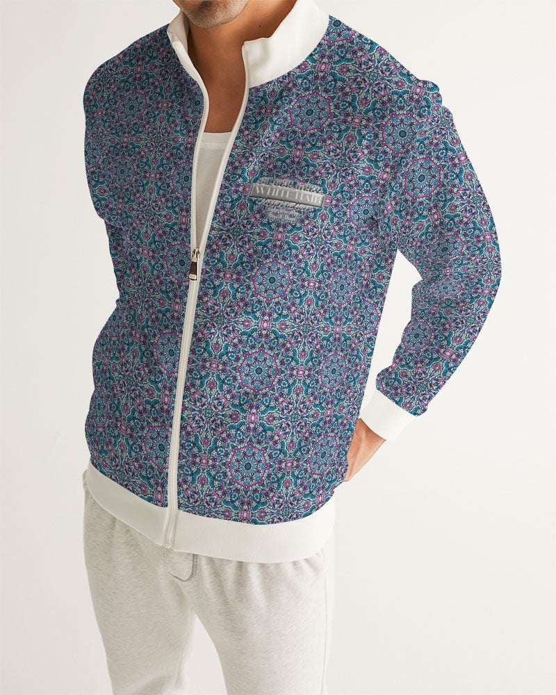 Blue Mosaic pattern design Men's Track Jacket