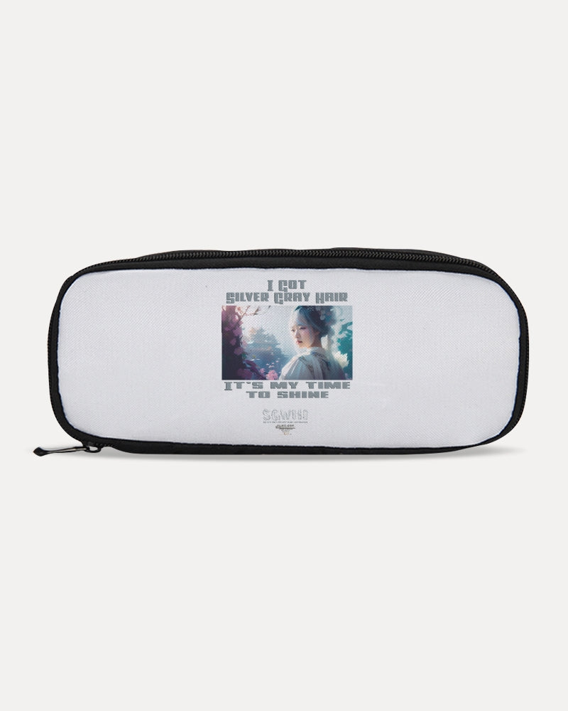 Asian sister with silver grey hair Pencil Case