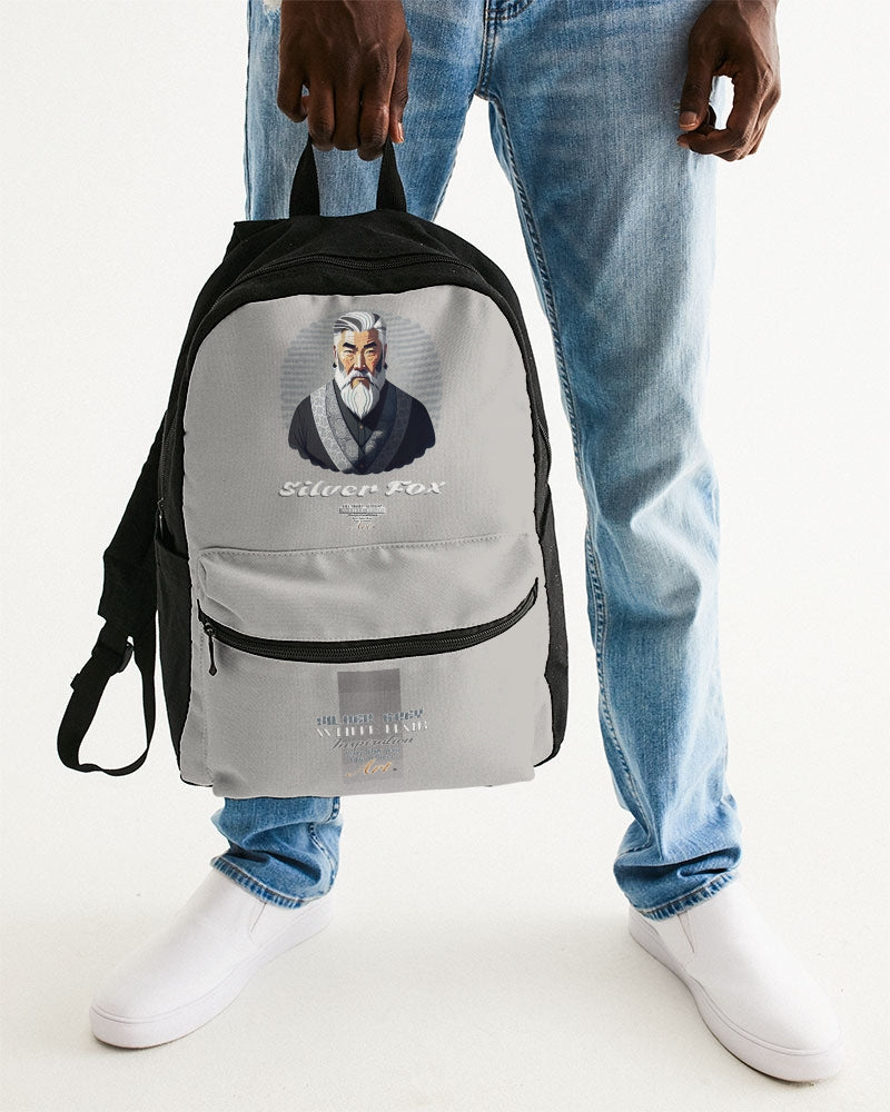 Asian Silverfox Men Small Canvas Backpack