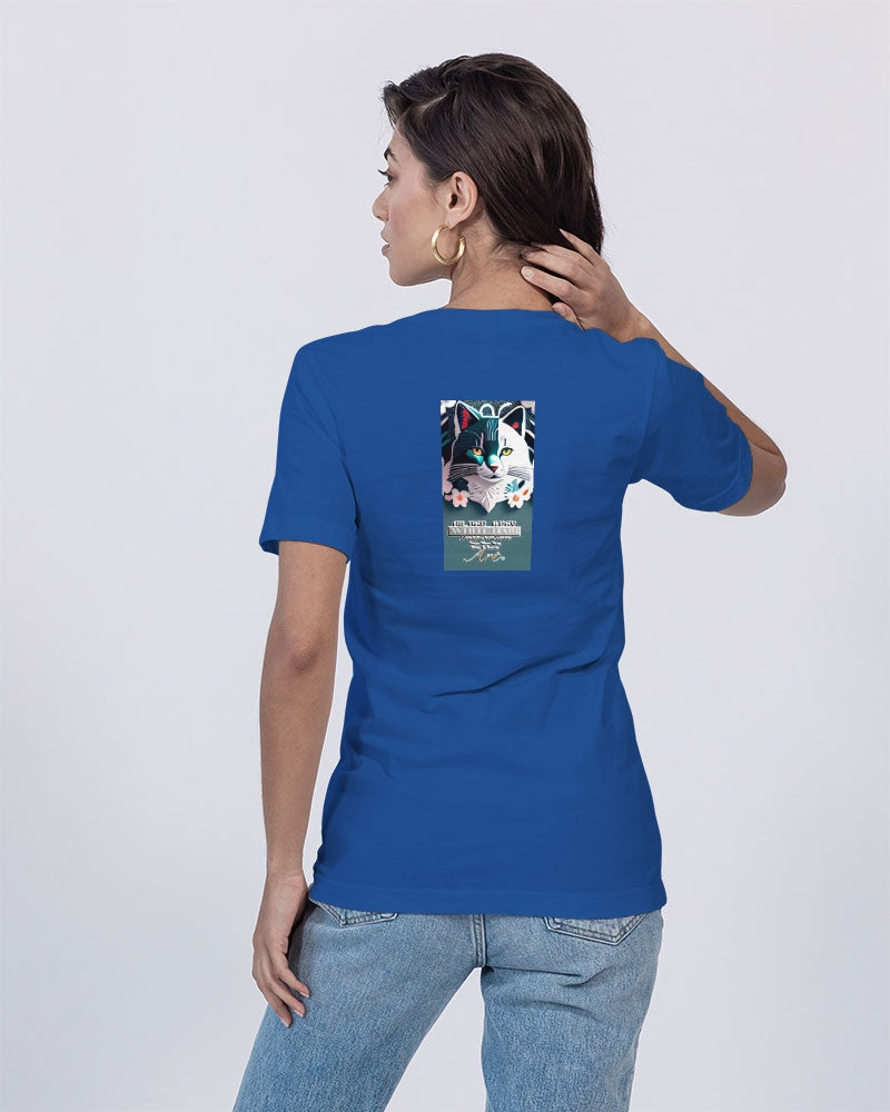 Silverfox flower Unisex Jersey V-Neck Tee | Bella + Canvas