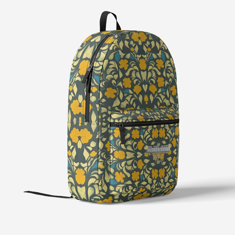 Silver grey white hair inspirationRetro Colorful Print Trendy Backpack