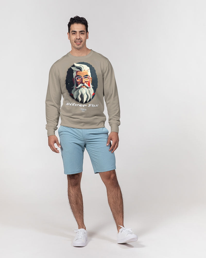 Silverfox gentlemen Men's Classic French Terry Crewneck Pullover