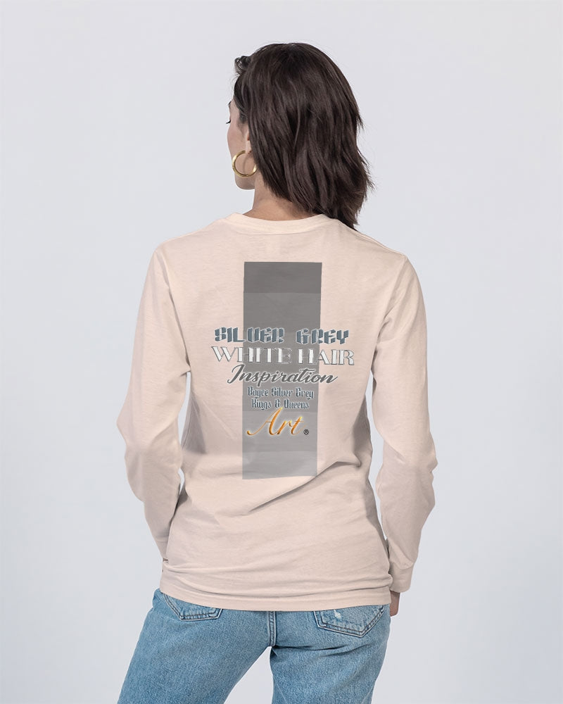 Asian sister with silver grey hair Unisex Long Sleeve Tee | Lane Seven