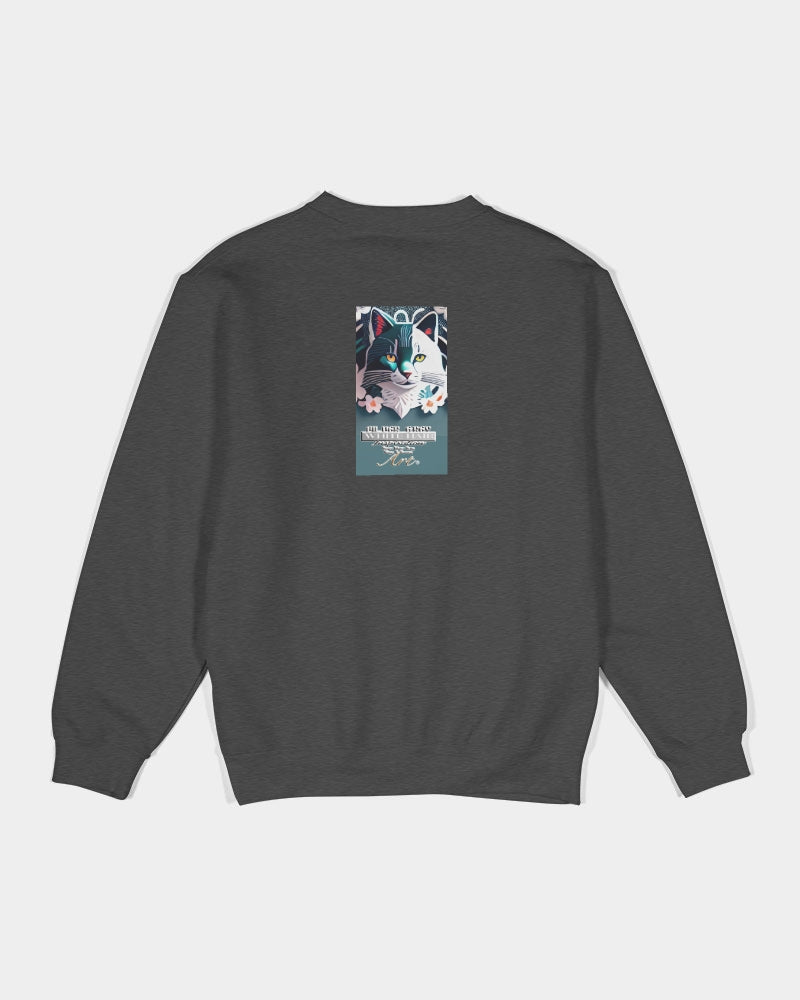 Silverfox flower Unisex Premium Crewneck Sweatshirt | Lane Seven