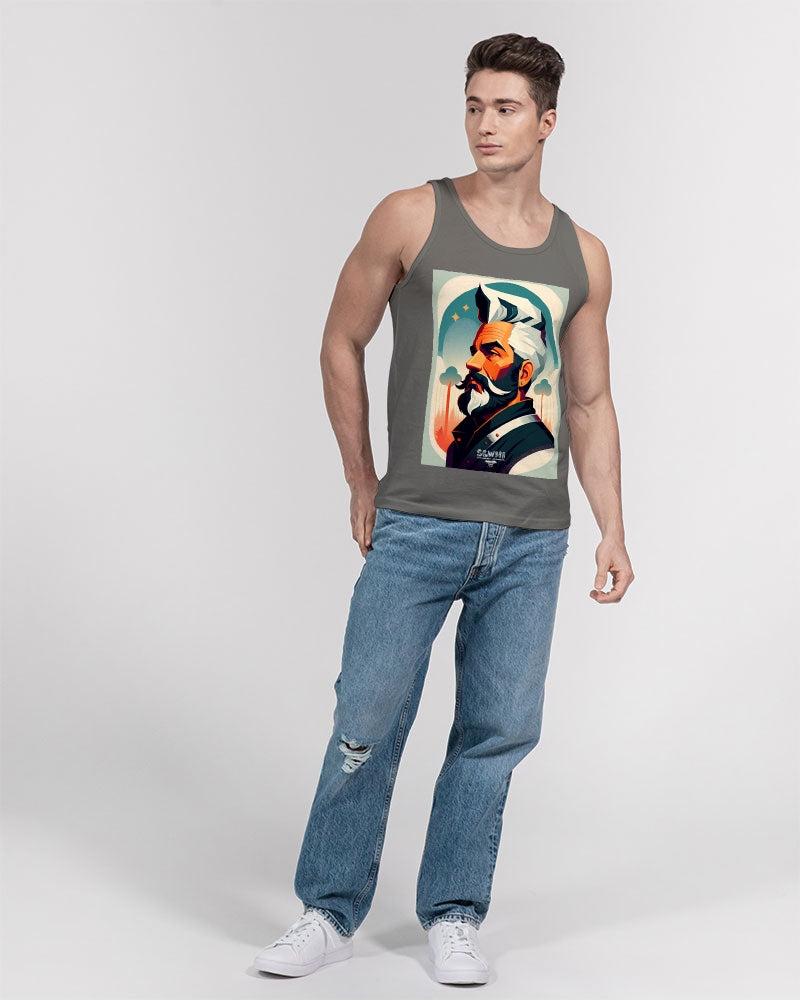 New silver grey Man style Unisex Jersey Tank | Bella + Canvas