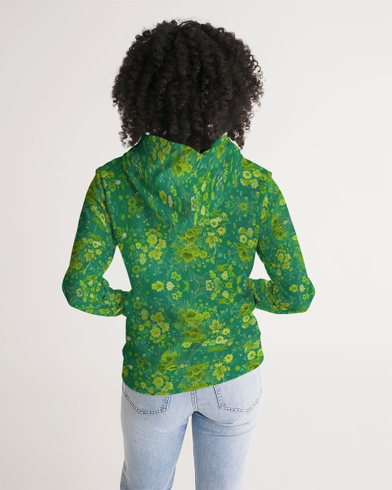 Green lush Repeat pattern Women's Hoodie